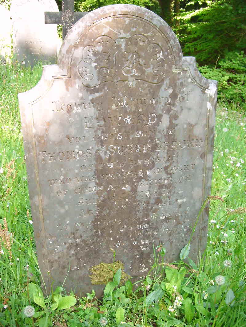 Gravestone of Edward Braund