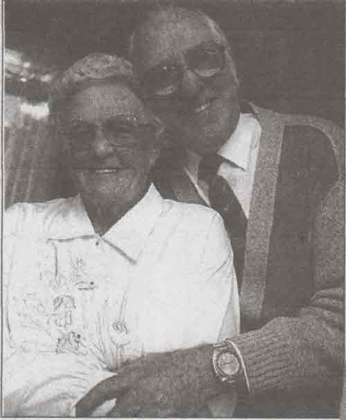 Granville and Gwen Blenkinsopp on their Golden Wedding Anniversary