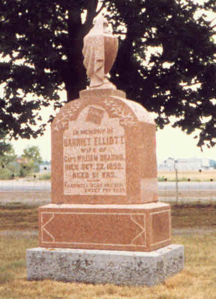 Gravestone Harriott Brauind née Elliott
